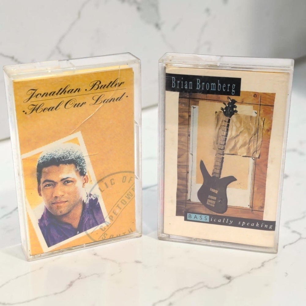 VTG 90's Lot 2 Jazz Cassette Tapes Jonathan Butler Heal Land Brian Bromberg 1990
